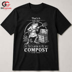 Funny Eco Compost Frog T-Shirt Unisex Gardening Lover Humorous Botanical Graphic