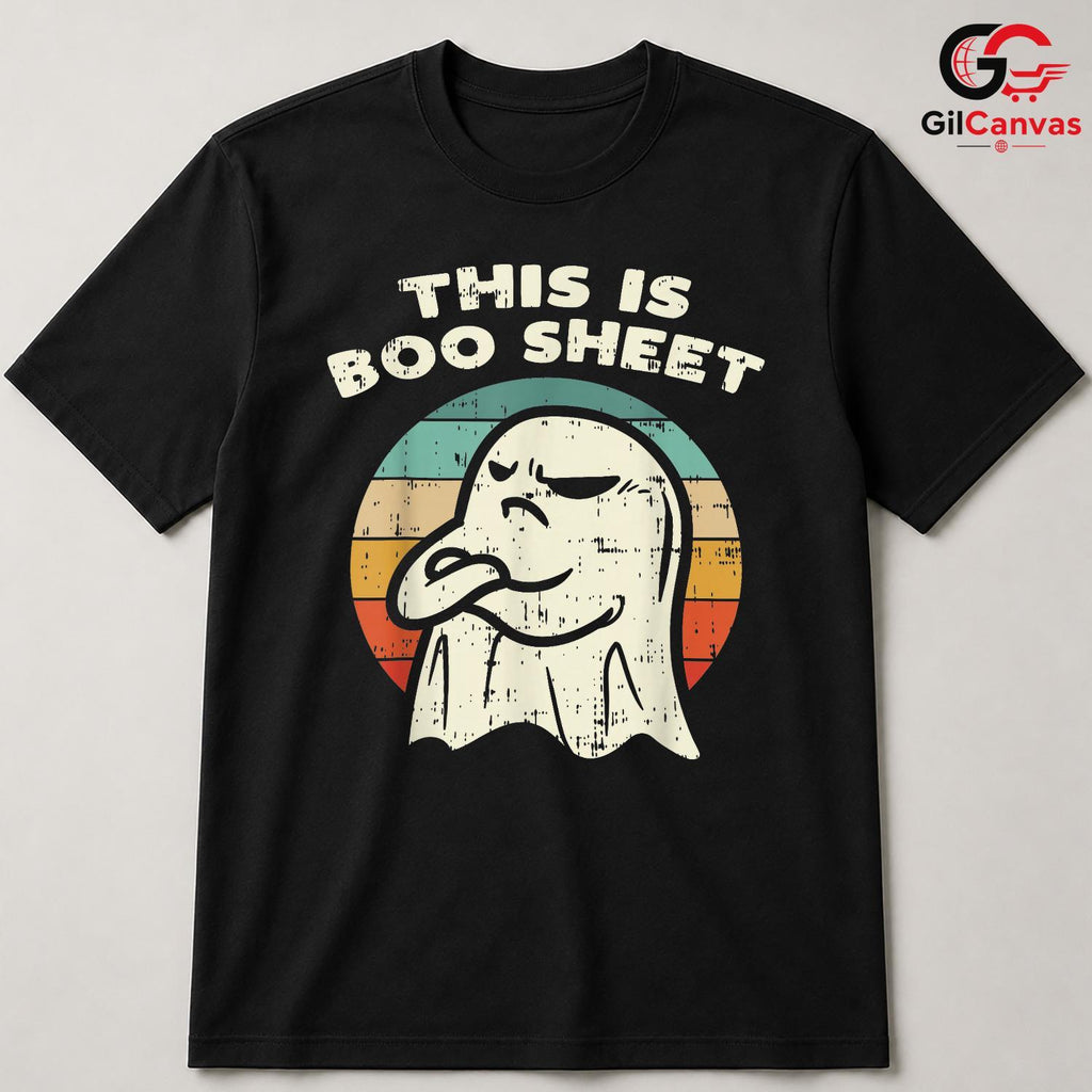 Funny Ghost Halloween Tee Shirt Unisex Perfect Spooky Season Gift For Adults