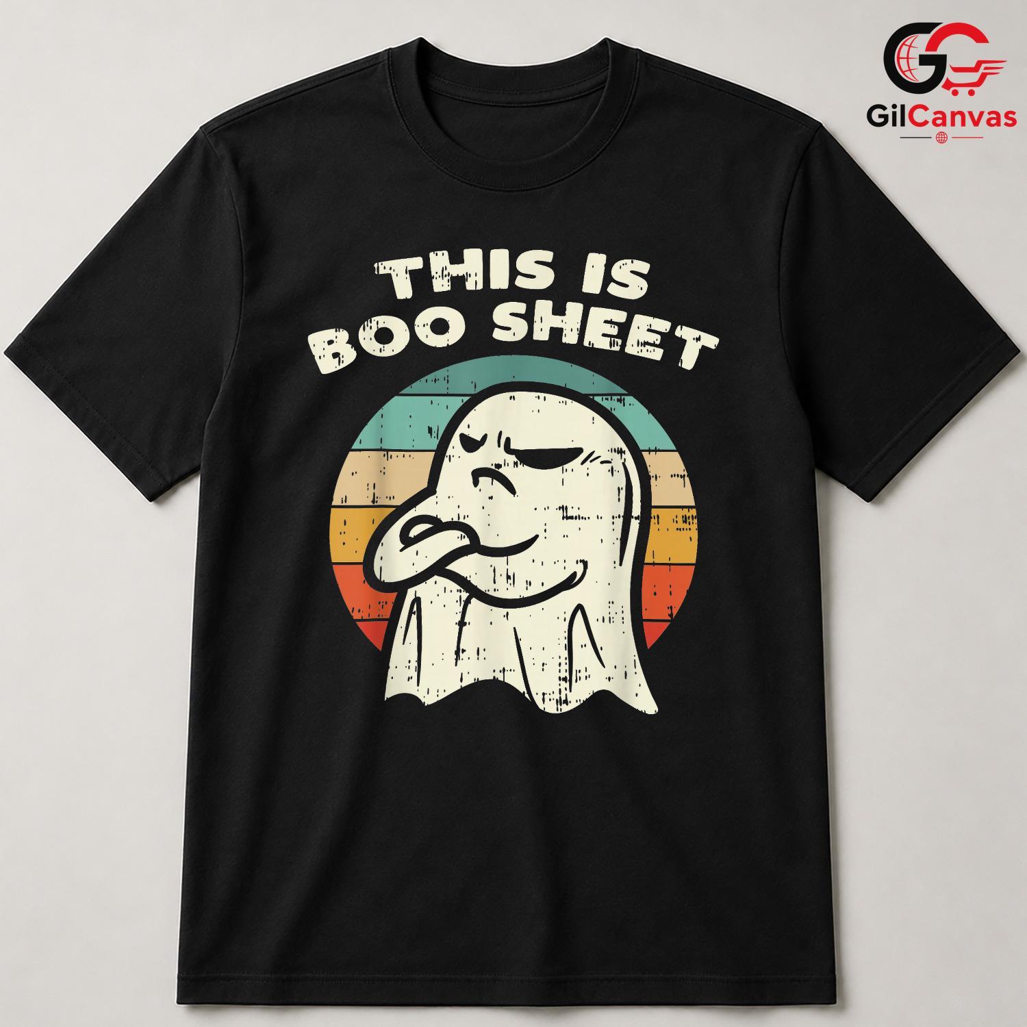 Funny Ghost Halloween Tee Shirt Unisex Perfect Spooky Season Gift For Adults