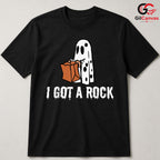 Funny Ghost Rock Hand Tee Shirt Unisex Spooky Halloween Party Gift Kids Adults