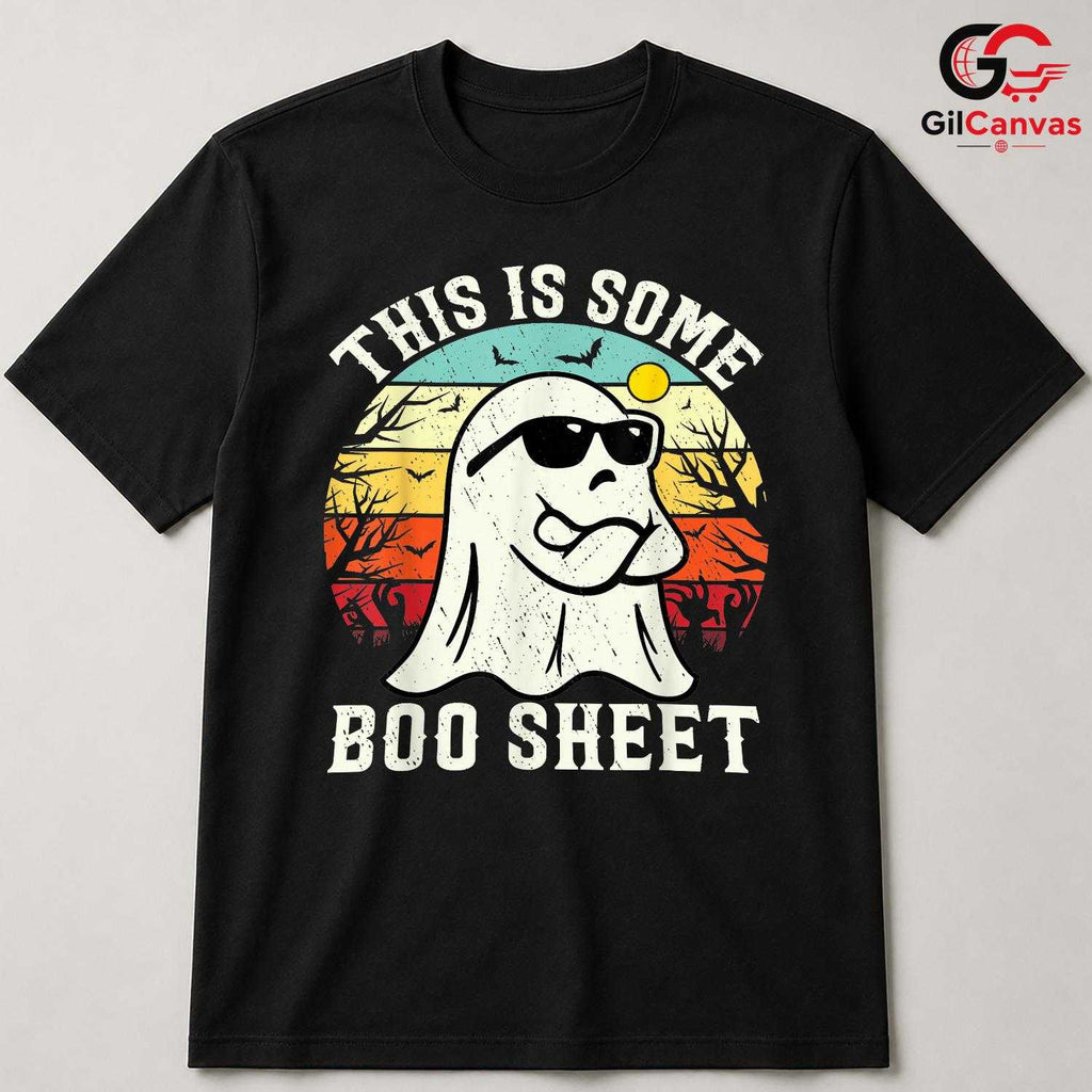 Funny Ghost Spooky Tee Shirt Unisex Perfect Halloween Season Gift For Adults