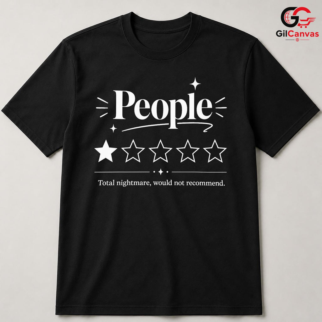 Funny People Review T-Shirt Unisex Halloween Festivities Friends Gag Gift Tee