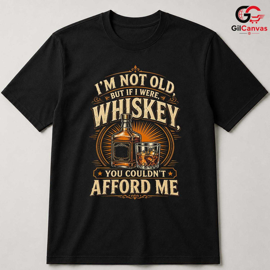 Funny Whiskey Quote Tee Gift Bottle Glass Drinking Humor Unisex Birthday Apparel