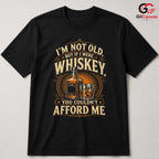 Funny Whiskey Quote Tee Gift Bottle Glass Drinking Humor Unisex Birthday Apparel