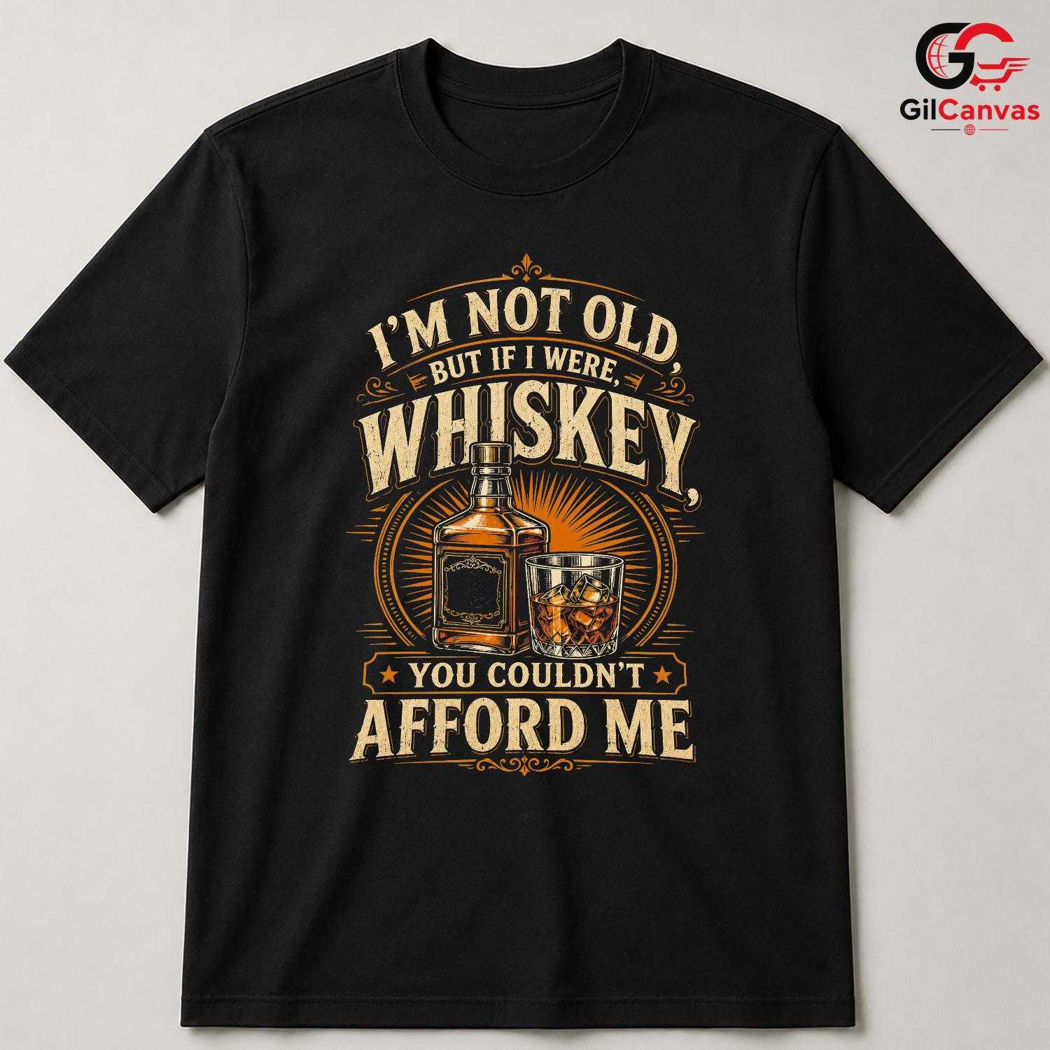 Funny Whiskey Quote Tee Gift Bottle Glass Drinking Humor Unisex Birthday Apparel