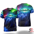 Galaxy Print 3D T-Shirt, Cool Unisex Space Theme Graphic Tee Gift For Sci-Fi Dreamers