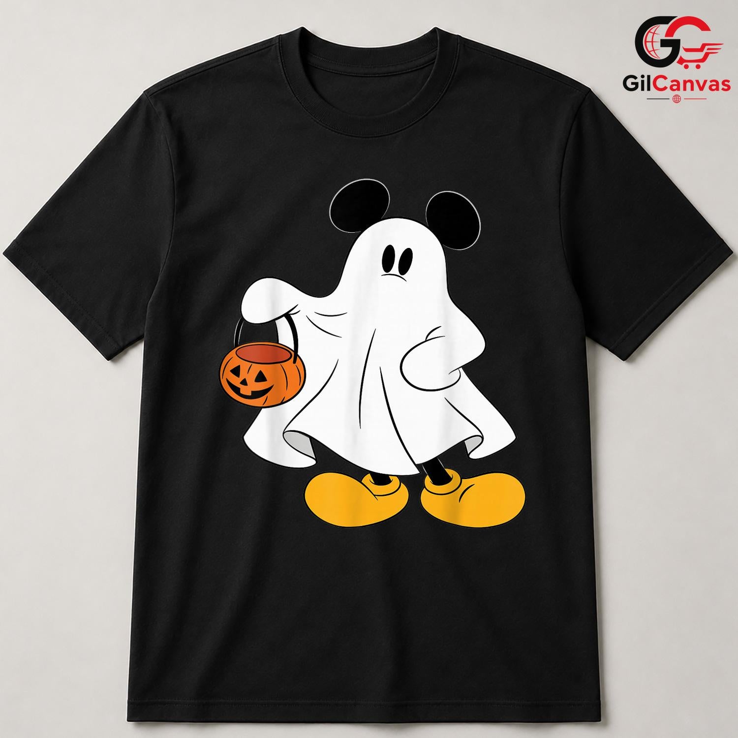 Ghost Cartoon Mouse Tee Shirt Unisex Fun Halloween Costume Gift Idea For Kids