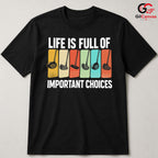 Golf Life Choices Tee Gift Vintage Fathers Day Unisex Golfer Graphic Apparel