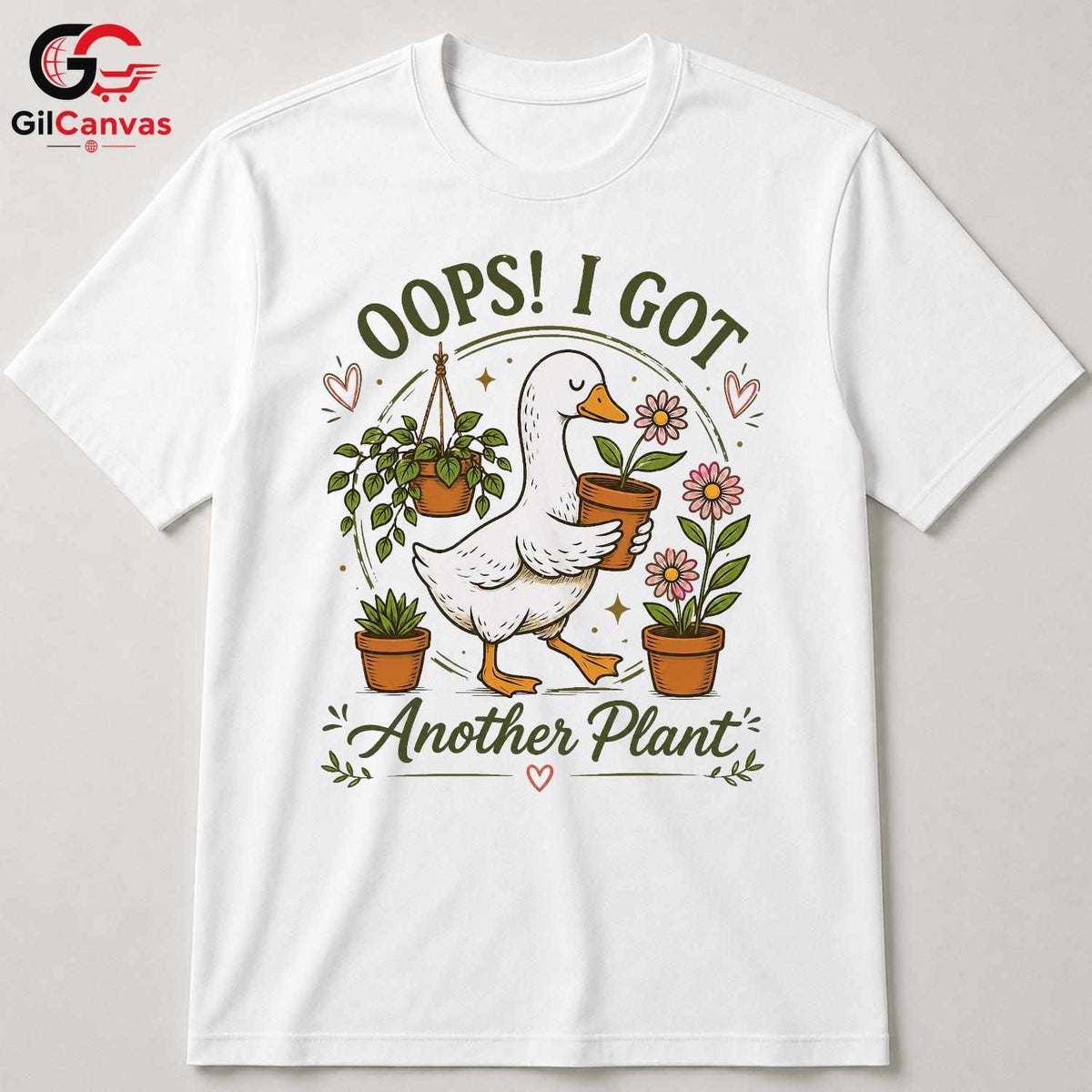 Got Another Plant Duck T-Shirt Unisex Funny Gardener Gift Fun Casual Graphic Tee