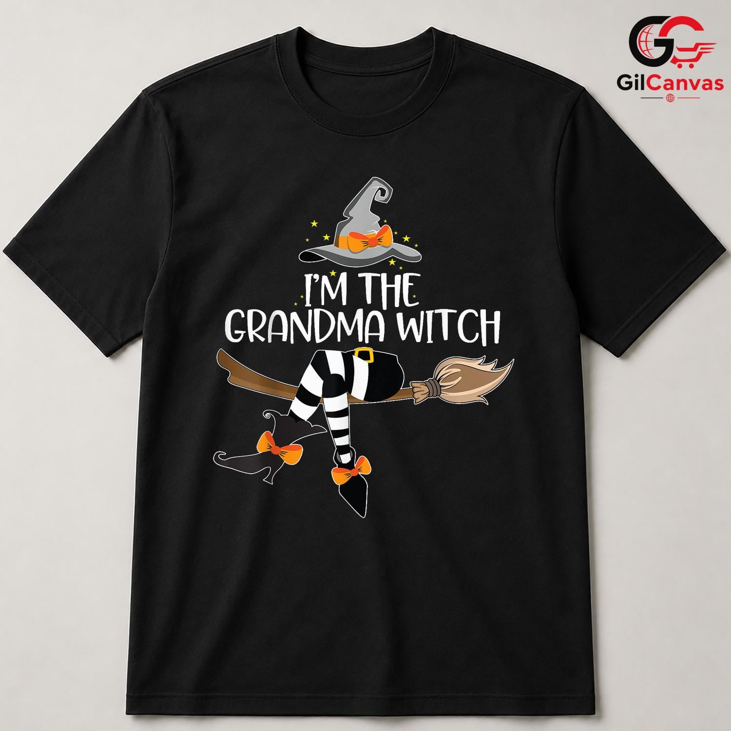 Grandma Witch Halloween T-Shirt Unisex Funny Spooky Fall Gift For Grandmothers
