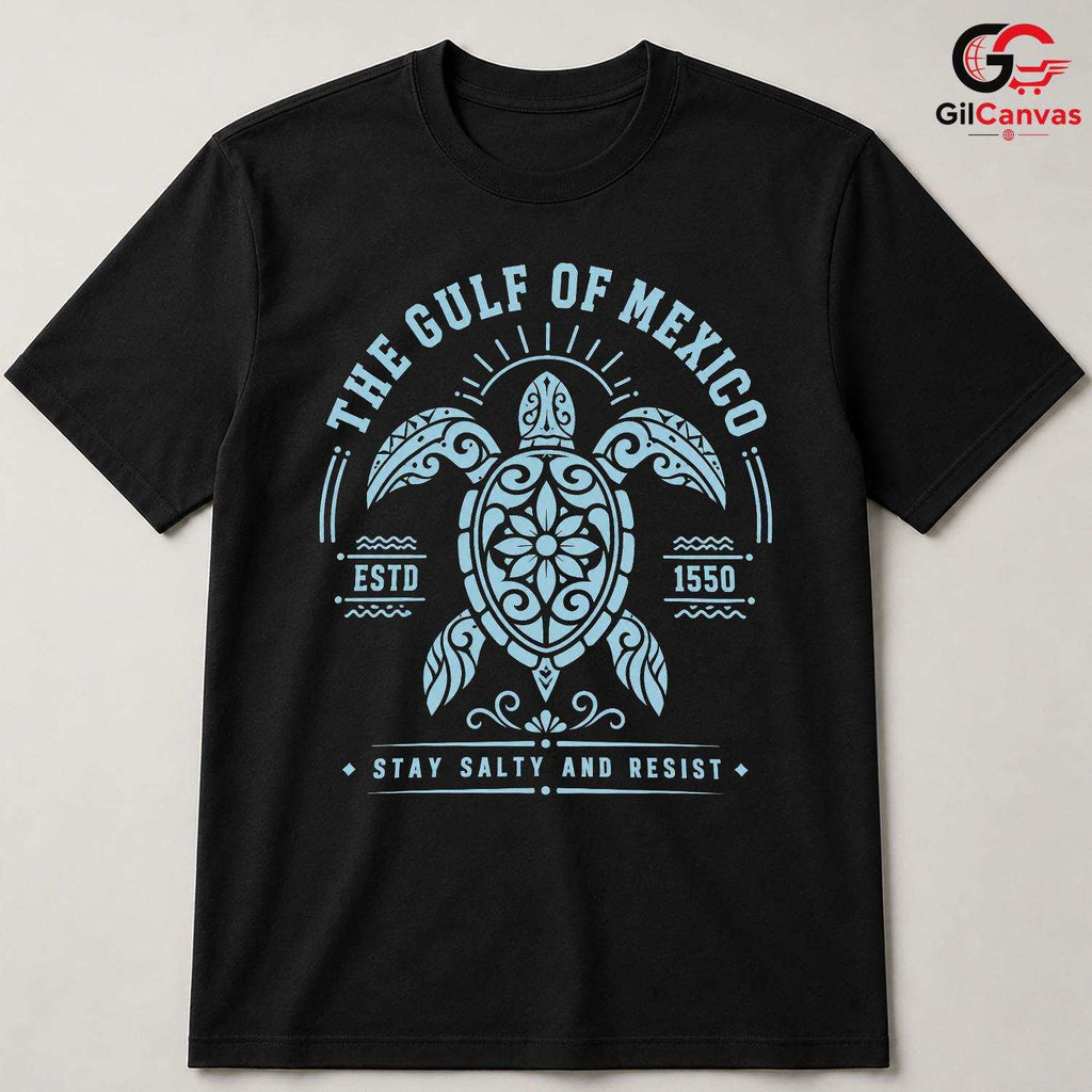 Gulf Of Mexico Turtle T-Shirt Vintage Coastal Beach Unisex Summer Vacation Tee