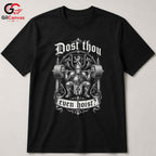 Gym Knight Workout T-Shirt Motivational Humor Custom Design Men Women Apparel