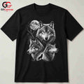 Halloween Wolf Graphic Tee Animal Nature Fan Perfect Gift Men Women Apparel