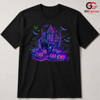 Haunted House Pumpkin T-Shirt Unisex Spooky Halloween Gift For Kids And Adults