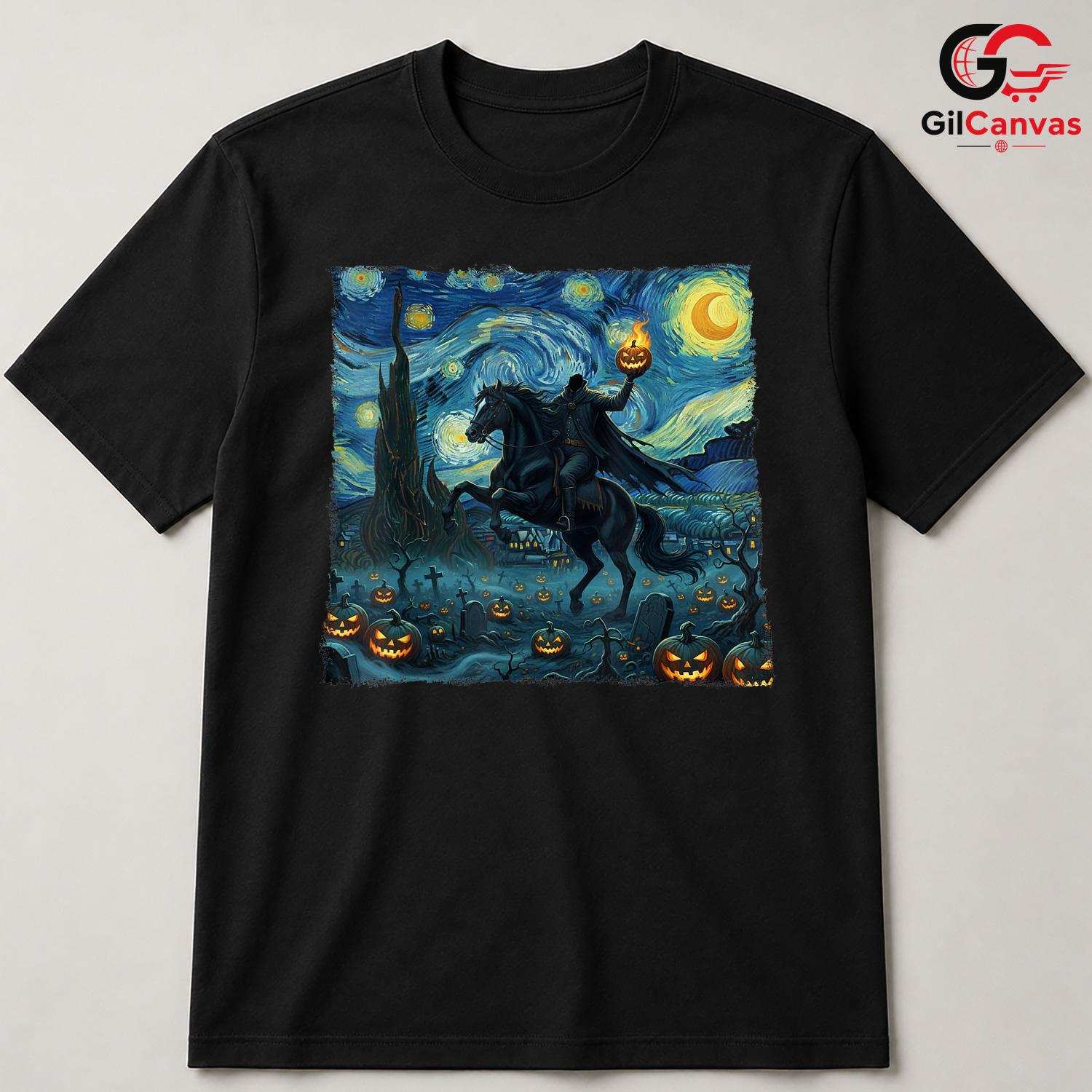 Headless Horseman Event T-Shirt Unisex Spooky Halloween Gift Idea For Adults