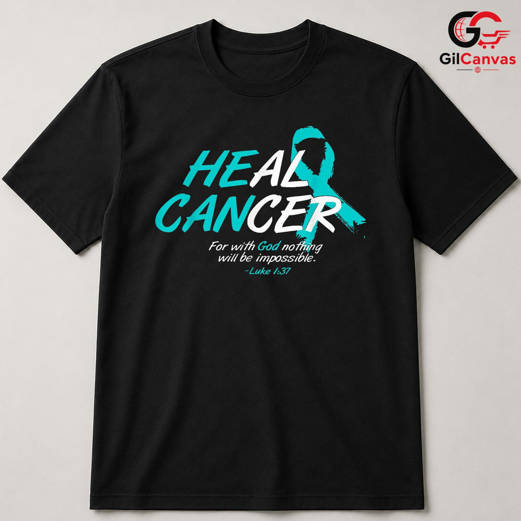 Heal Cancer Awareness Fall Tee Unisex Supporter Hope Healing Gift For All