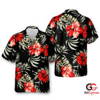 Hibiscus Flower Hawaiian Shirt Perfect For Beach Parties Unisex Summer Vibe