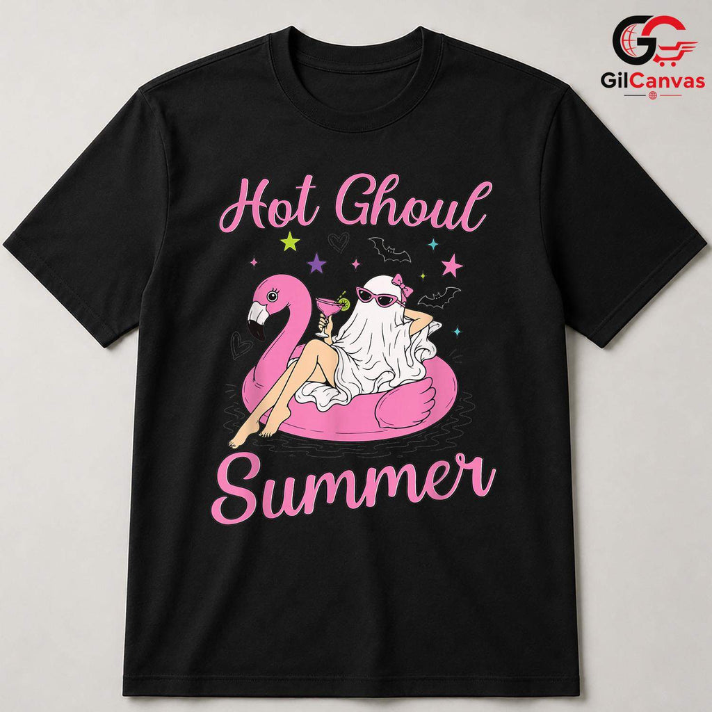 Hot Ghoul Summer Party T-Shirt Unisex Spooky Halloween Lover Gift Teens Adults