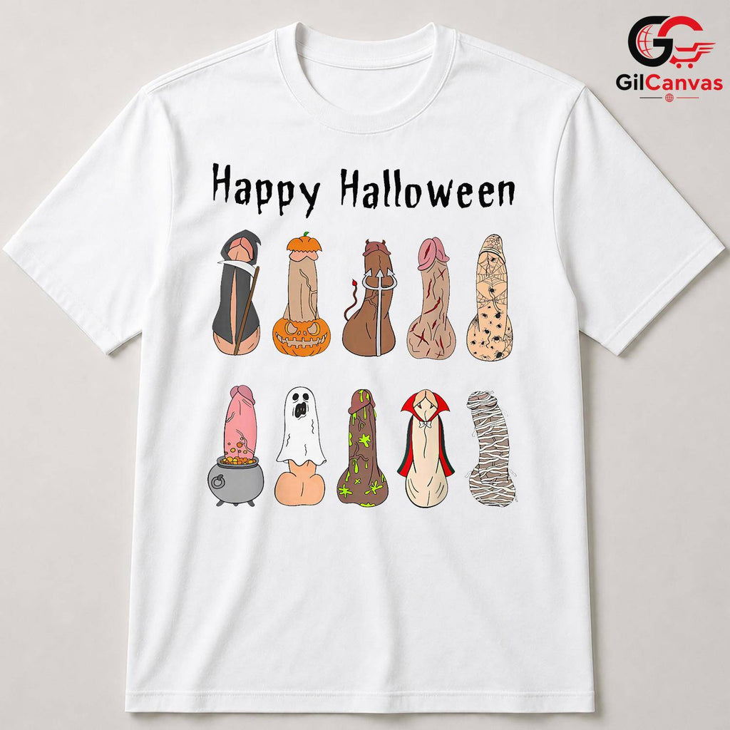 Humorous Character Halloween T-Shirt Unisex Funny Spooky Event Gift For Adults