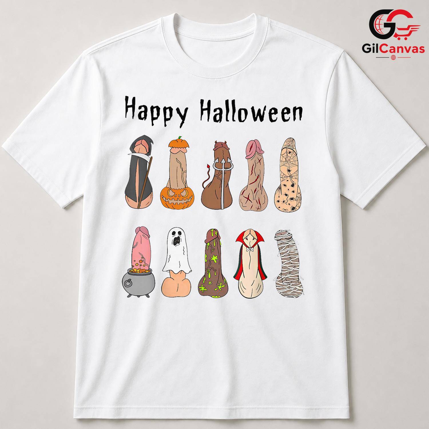Humorous Character Halloween T-Shirt Unisex Funny Spooky Event Gift For Adults