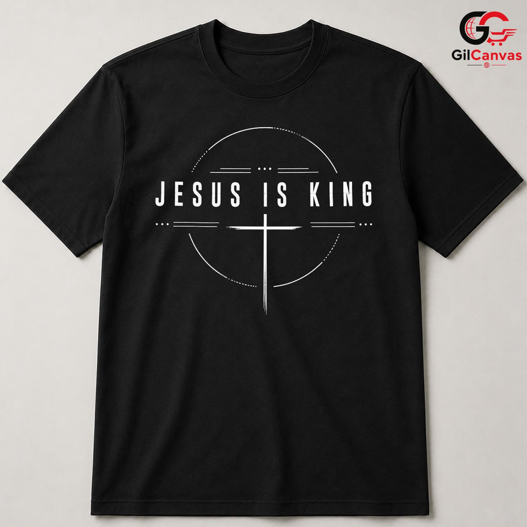 Jesus King Christian Faith Tee Unisex Everyday Spiritual Style Religious T-Shirt