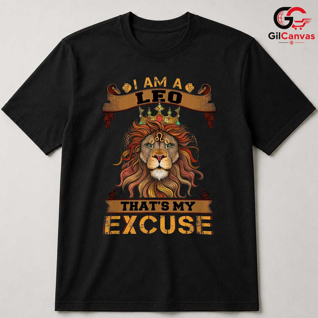 Leo Zodiac Birthday T-Shirt Unisex Fun Astrology Gift Idea For Fans Men
