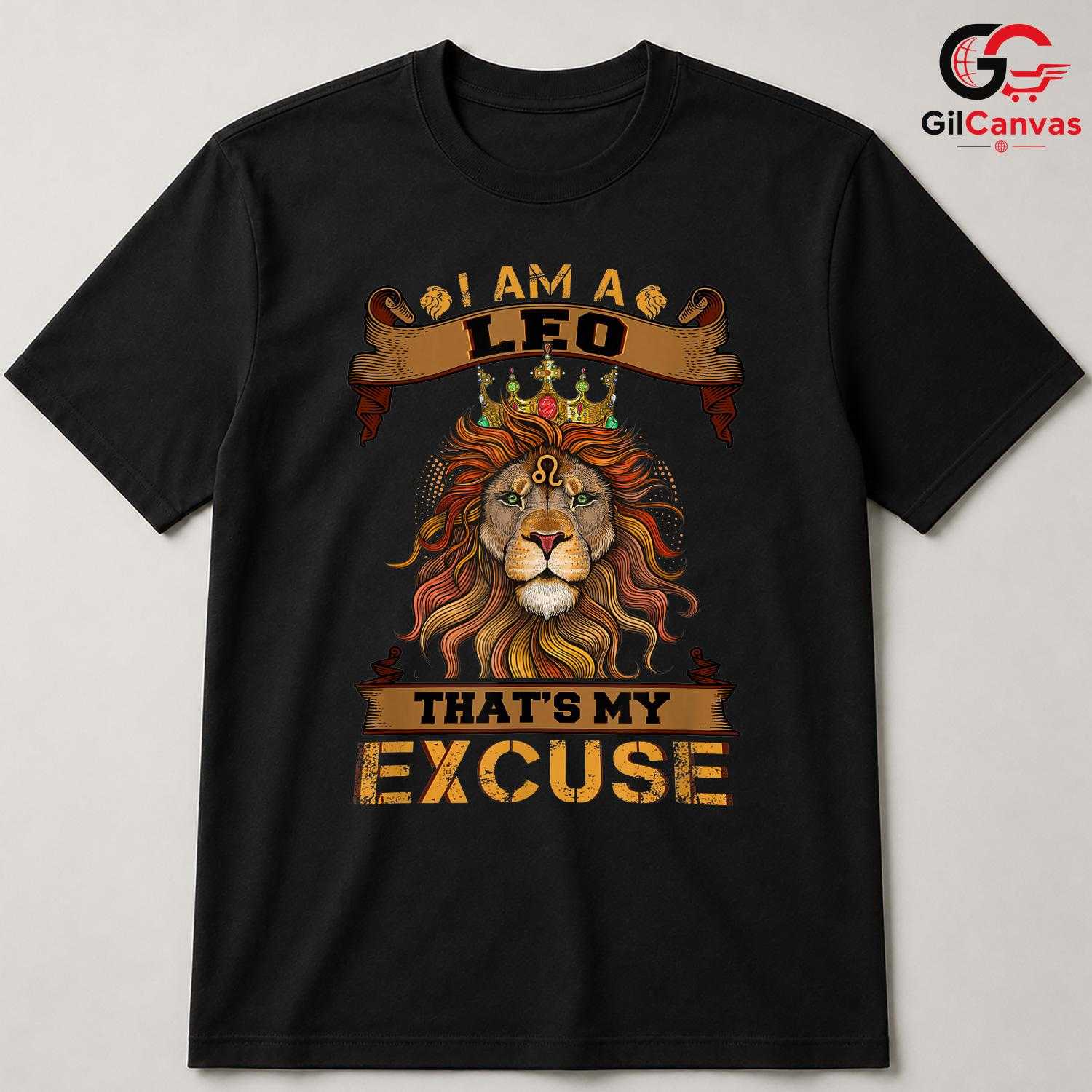 Leo Zodiac Birthday T-Shirt Unisex Fun Astrology Gift Idea For Fans Men