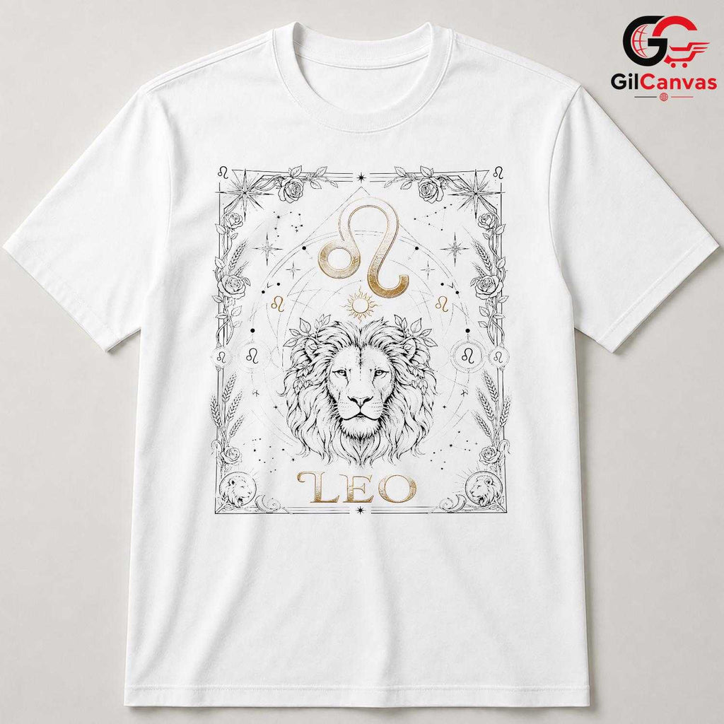 Leo Zodiac Sign Gift T-Shirt Unisex Astrology Lover Birthday Celebration