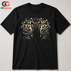 Leopard Eye Wild Cat Tee Shirt Animal Lover Unisex Graphic Fashion Apparel