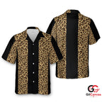 Leopard Print Hawaiian Shirt For Beach Parties Unisex Summer Stylish Attire
