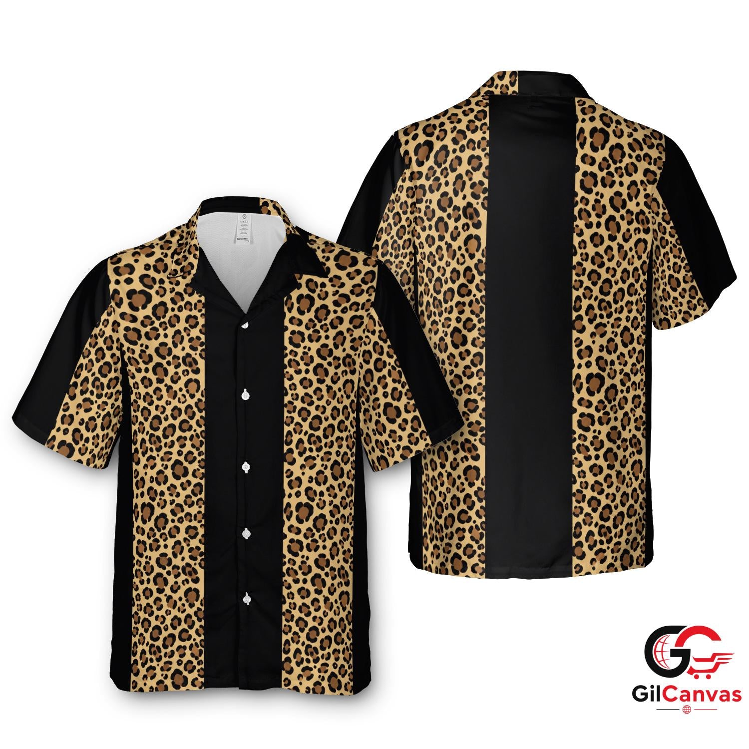 Leopard Print Hawaiian Shirt For Beach Parties Unisex Summer Stylish Attire