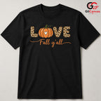 Leopard Pumpkin Fall T-Shirt Unisex Cute Autumn Graphic Gift Women And Teens