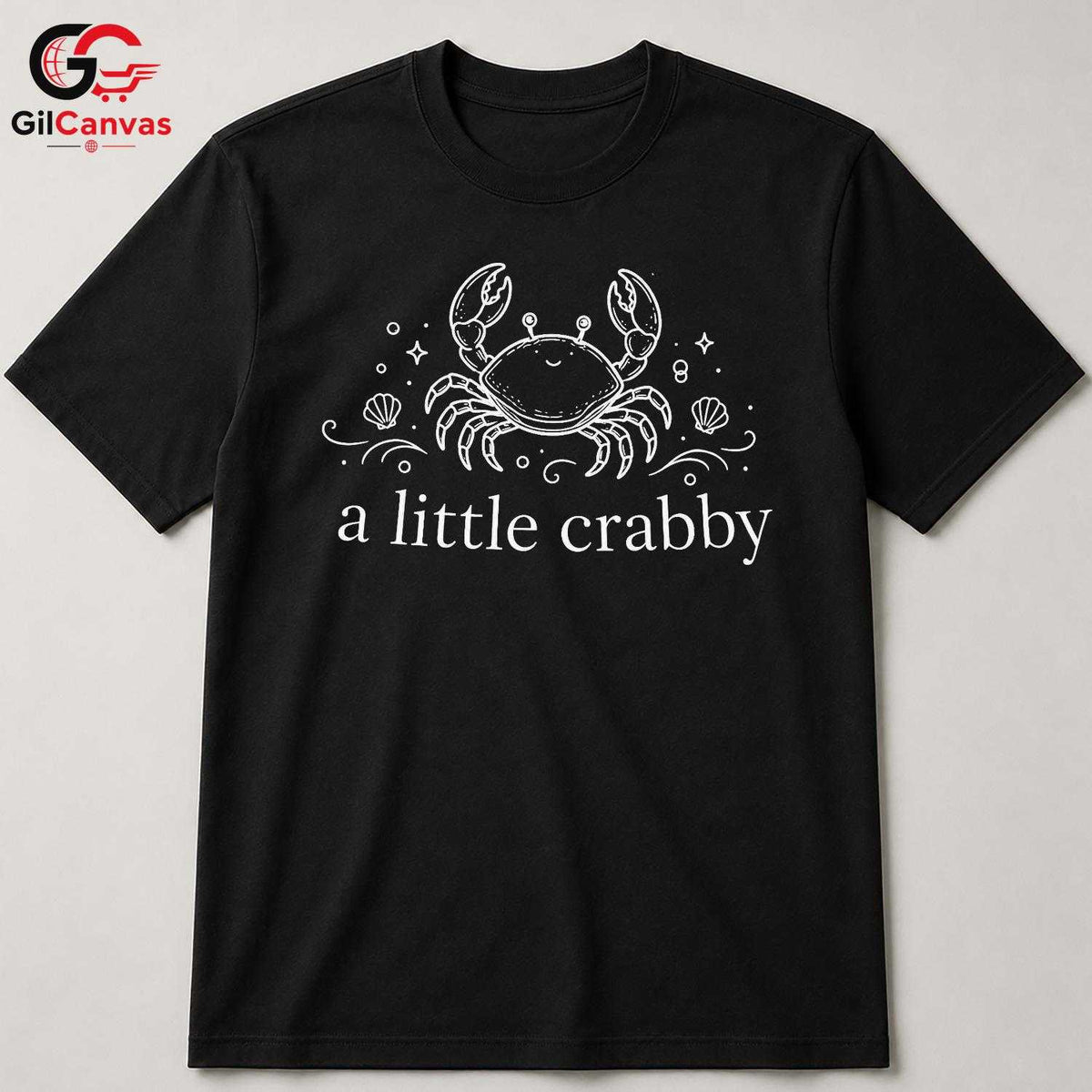 Little Crabby Summer T-Shirt Beach Vacation Humor Women Apparel Unisex Tee