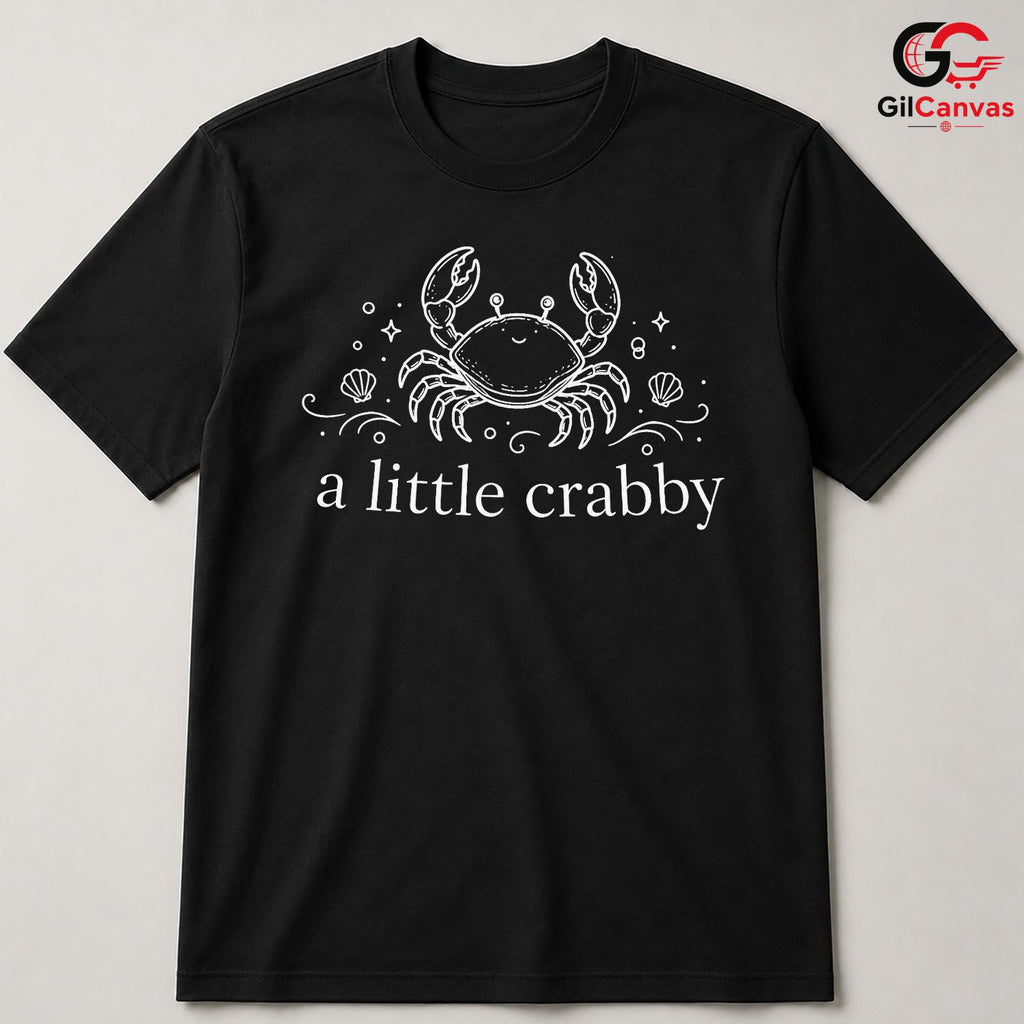 Little Crabby Summer T-Shirt Beach Vacation Humor Women Apparel Unisex Tee