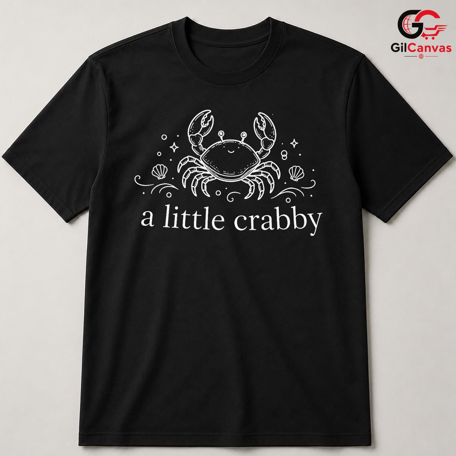 Little Crabby Summer T-Shirt Beach Vacation Humor Women Apparel Unisex Tee