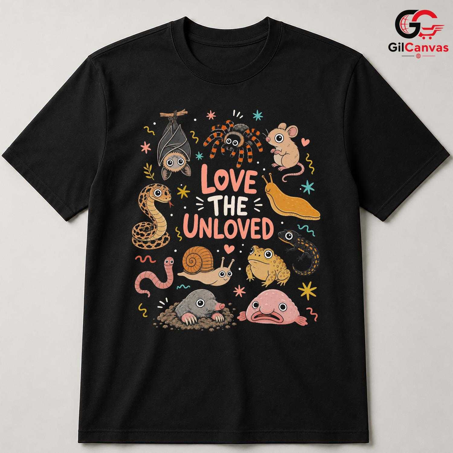 Love The Unloved Animal T-Shirt Cute Wildlife Nature Unisex Graphic Apparel