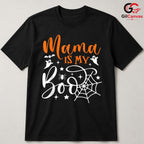 Mama Is My Boo Spooky Tee Shirt Unisex Fun Halloween Family Celebration Gift