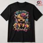 Moody Highland Cow Floral T-Shirt Unisex Funny Farm Animal Lover Gift Women