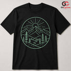 Mountain Landscape T-Shirt Nature Lover Outdoor Adventure Men Women Cool Tee