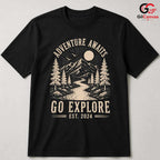 Mountain River Adventure T-Shirt Outdoor Explorer Unisex Hiking Graphic Apparel