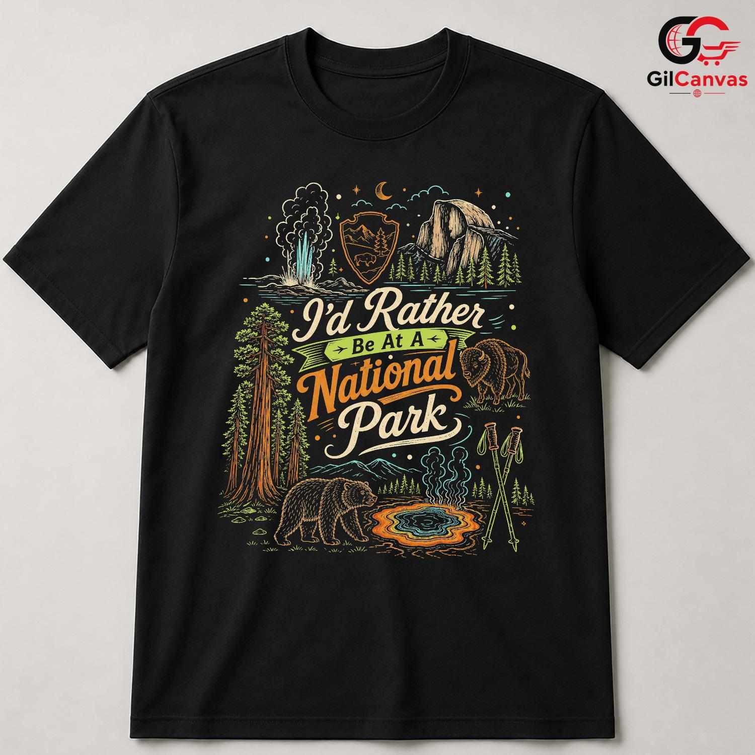 National Park Adventure T-Shirt Outdoor Nature Lover Unisex Graphic Apparel