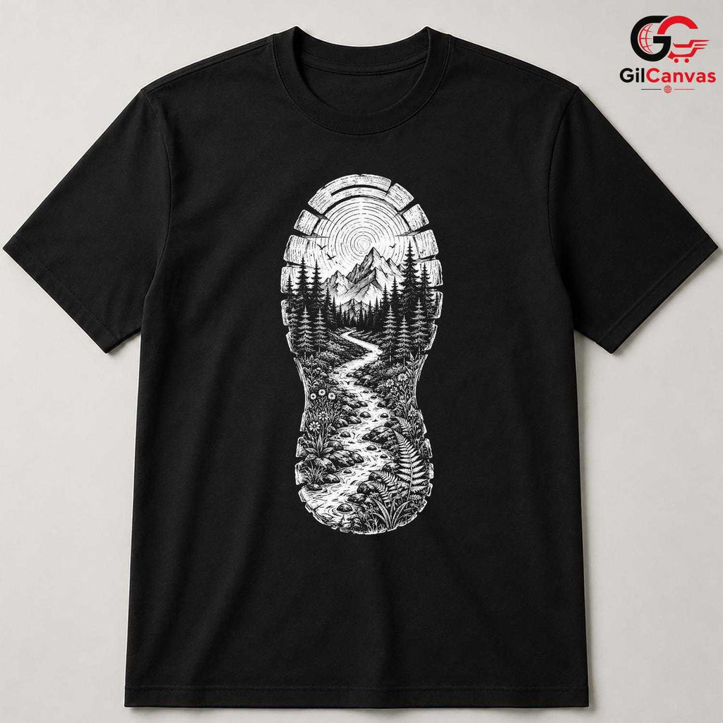 Nature Hiking Adventure T-Shirt Outdoor Enthusiast Unisex Graphic Apparel Tee