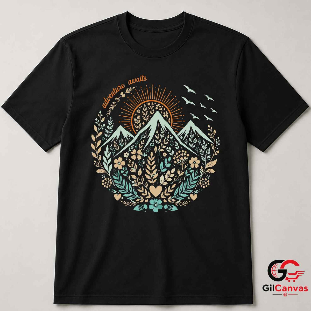 Nature Landscape Adventure T-Shirt Summer Travel Explorer Unisex Graphic Apparel