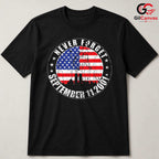 Never Forget Patriot Day Shirt Unisex USA Flag Remembrance Memorial Gift
