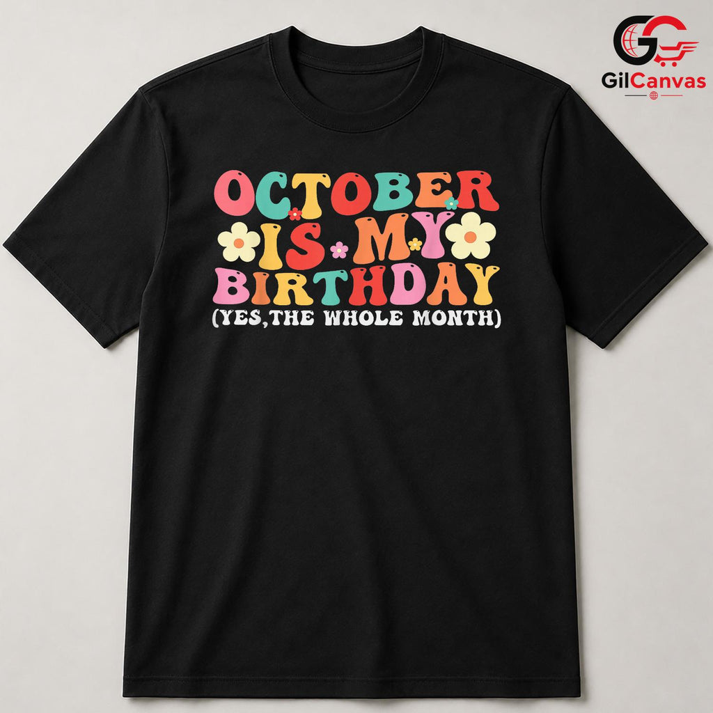 October Birthday Kids T-Shirt Unisex Cute Fun Celebration Gift Idea For Youth