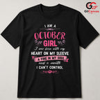 October Girl Birthday Tee Shirt Unisex Cute Fun Celebration Gift For Her