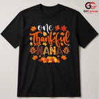One Thankful Nana Fall T-Shirt Unisex Autumn Leaves Pumpkin Thanksgiving Gift
