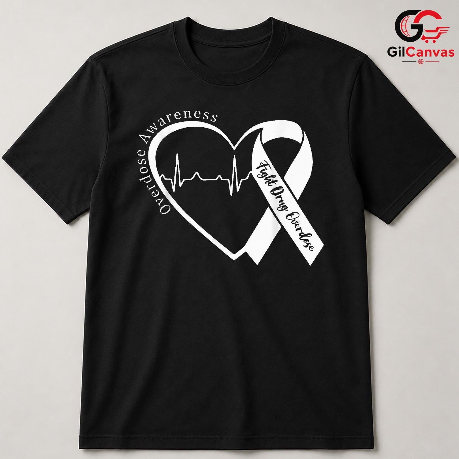Overdose Recovery Tee Shirt Unisex Awareness Event Supporter Gift Adults