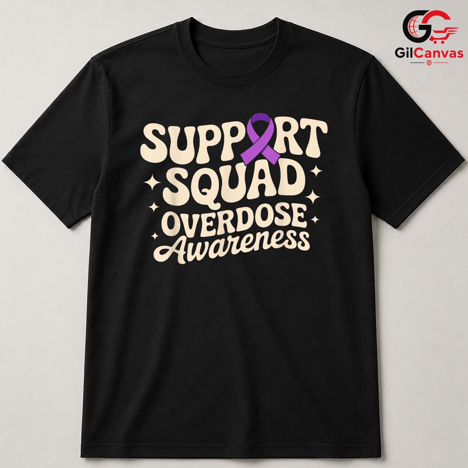 Overdose Support Squad T-Shirt Unisex Awareness Event Gift Idea For Adults