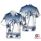 Palm Tree Beach Hawaiian Shirt Perfect For Men Tropical Style Summer Attire